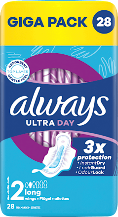 Binden Ultra Day 2 Long mit Flügeln Gia Pack always