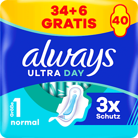 Ultra Binden Normal mit Flügeln Giga Pack always