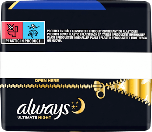 Binden Ultra Max Protection Ultimate Night mit Flügeln Gr. 6 always