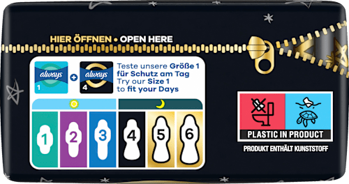 Ultra-Binden Secure Night 4 mit Flügeln, Big Pack always