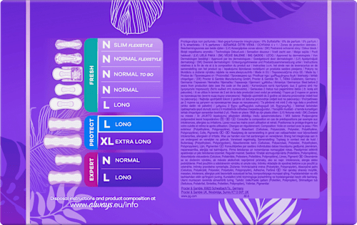 Slipeinlagen Daily Protect Long ohne Duft Big Pack always