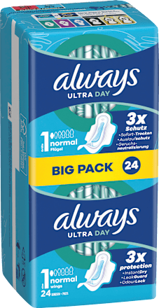 Ultra-Binden Day Normal 1 mit Flügeln, Big Pack always