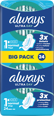 Ultra-Binden Day Normal 1 mit Flügeln, Big Pack always