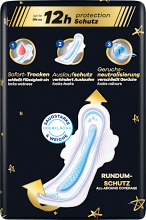 Ultra Secure Night Extra Binden mit Flügeln 5 Gigapack always