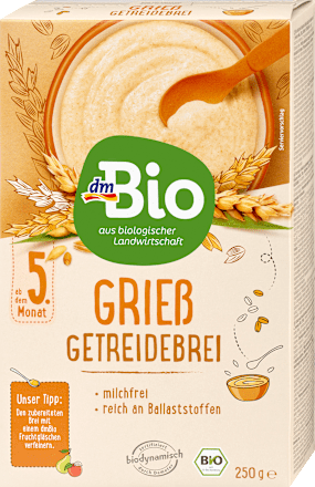 Getreidebrei Grieß ab dem 5. Monat dmBio