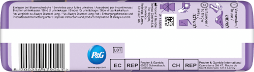 discreet Einlagen Inkontinenz Ultimate Nacht  always