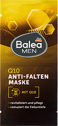 Maska za lice protiv bora s koenzimom Q10, 2x8 ml Balea MEN