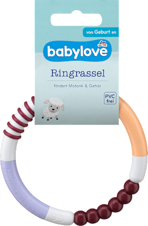 Karika csörgő, többféle babylove