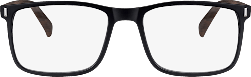 Fertig-Lesebrille mattschwarz/braun +1,00 Visiomax