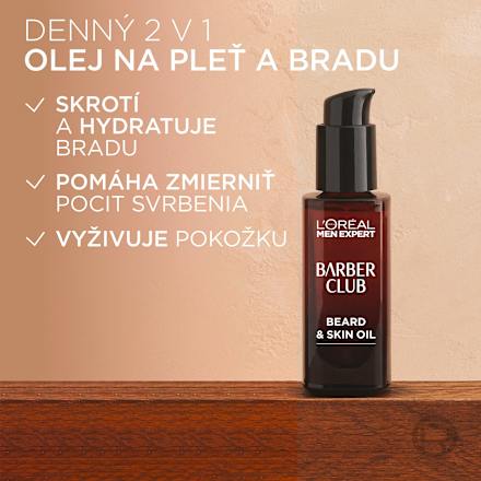 Olej na tvár a dlhé fúzy Barber Club L'ORÉAL PARiS MEN EXPERT