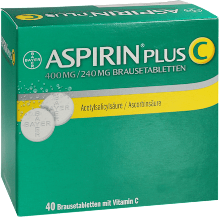  Aspirin Plus C 400 mg / 240 mg Brausetabletten ASPIRIN
