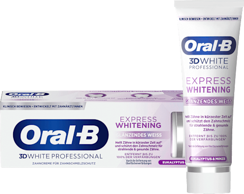 Zahnpasta 3D White Professional Express Whitening glänzendes Weiss Oral-B