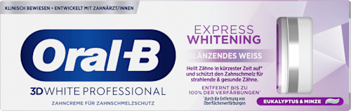 Zahnpasta 3D White Professional Express Whitening glänzendes Weiss Oral-B