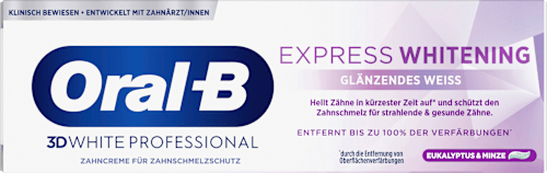 Zahnpasta 3D White Professional Express Whitening glänzendes Weiss Oral-B
