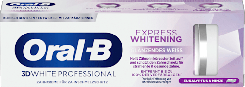 Zahnpasta 3D White Professional Express Whitening glänzendes Weiss Oral-B