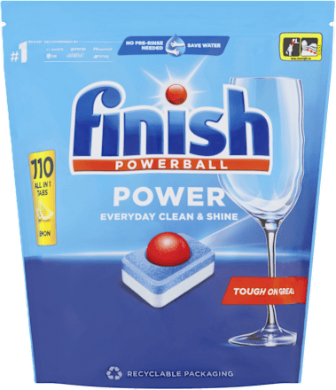 Power All in 1 Lemon tablete za strojno pranje posuđa Finish