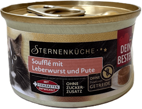krmivo pro kočky Sternenküche suflé játrová paštika a krůtí Dein Bestes