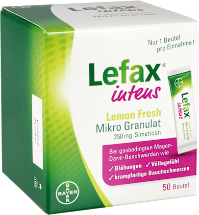 Lefax intens Lemon Fresh Mikro Granulat 250mg Simeticon Beutel Lefax