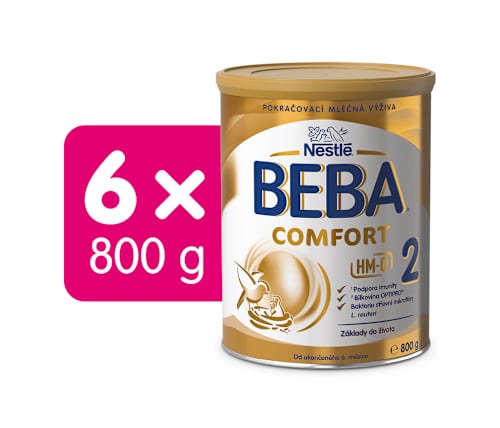 pokračovací mléčná kojenecká výživa 2 Comfort 5HMO 6m BEBA