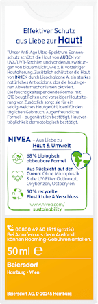 Sonnencreme Gesicht Anti Age LSF 50 NIVEA SUN