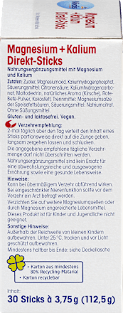 Magnez + potas, 30 saszetek Mivolis