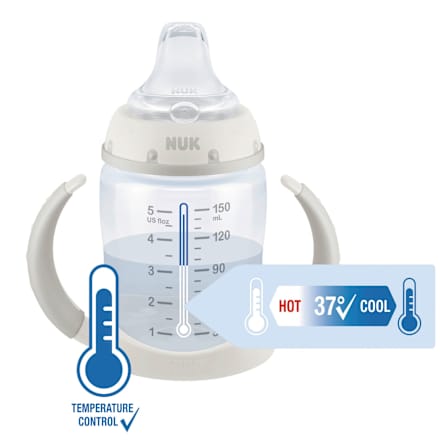 Trinklernflasche First Choice Temp. Control, grün, ab 6 Monaten, 150 ml NUK