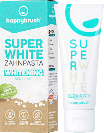 Zahnpasta Super White happybrush