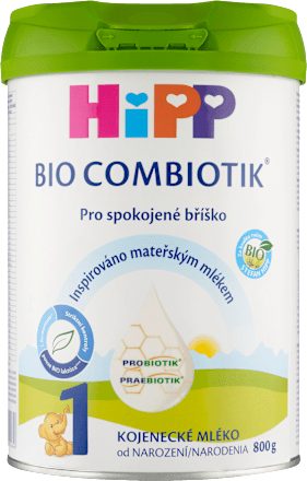 BIO počáteční mléčná kojenecká výživa 1 Combiotik 0m+ HiPP