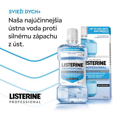 Ústna voda Professional Fresh Breath  Listerine