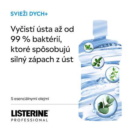 Ústna voda Professional Fresh Breath  Listerine