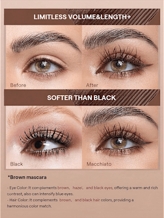 Mascara All-In-One Volume&Lenght waterproof - marrone SHEGLAM
