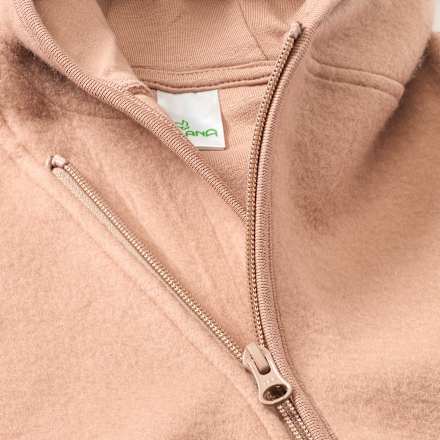 Fleecejacke mit Kapuze, braun, Gr. 62/68 ALANA