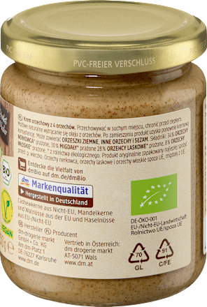 Pasta zo 4 druhov orechov dmBio