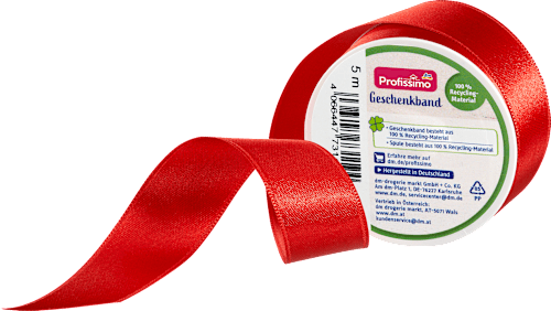 Geschenkband, Satin rot Profissimo