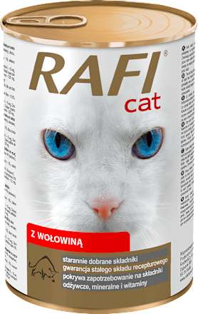 Karma mokra dla kota z wołowiną RAFI