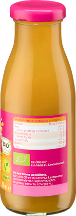 Bio smoothie z breskvijo, ingverjem, jabolkom in grozdjem dmBio
