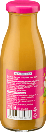 Bio smoothie z breskvijo, ingverjem, jabolkom in grozdjem dmBio
