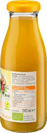 SMOOTHIE voćni sok više vrsta: jabuka, limeta, mango, marakuja i belo grožđe dmBio