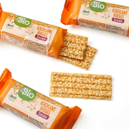 Barrette croccanti ai semi di sesamo dmBio