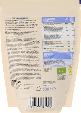 Bio chia semena, maxi pakiranje dmBio