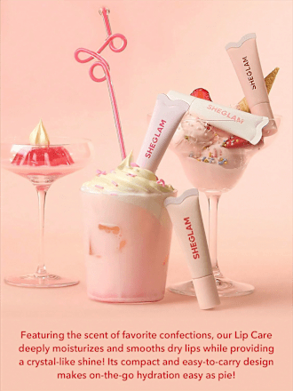 Lipgloss Care Crystal Glaze Strawberry Milk SHEGLAM