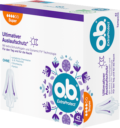 Tampons Extra Protect Tag+Nacht Super o.b.