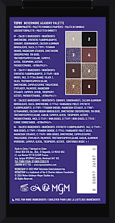 Lidschattenpalette Wednesday The Nevermore Academy NYX PROFESSIONAL MAKEUP