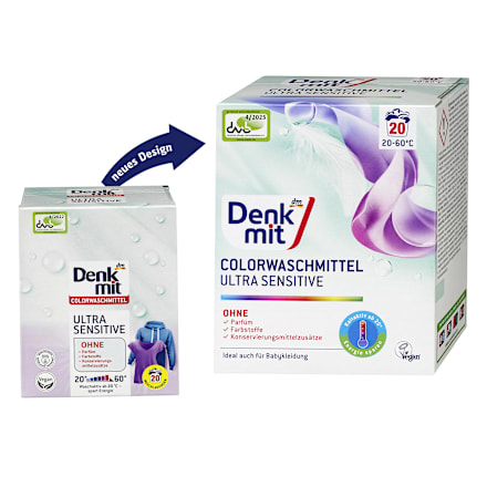 Detersivo in polvere per capi colorati Ultra Sensitive Denkmit