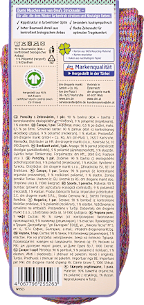 Socken in Strick-Optik mit Umschlagbund pink Gr. 35-38 Fascino