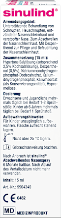 Nasenspray abschwellend  sinulind