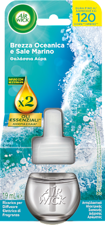 Ricarica per diffusore elettrico alla brezza oceanica e sale marino AIR WICK