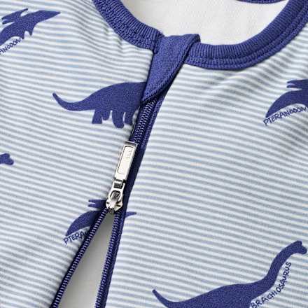 Schlafsack 2 TOG mit Dino-Muster, blau, 80 cm ALANA