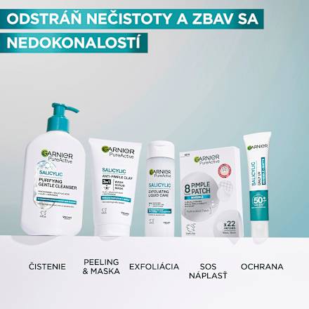 Jemný čistiaci pleťový gél Salicylic GARNIER PureActive