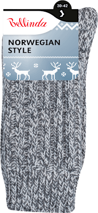 ponožky unisex Norwegian šedý melír, velikost 39-42 Bellinda